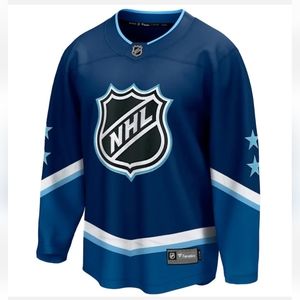 Authentic Fanatics NHL 2022 All Star Hockey Jersey Blue New Mens Size XL Vegas